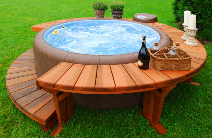 Holzwhirlpool Whirlpool Holz Indoor Outdoor Gunstig Kaufen